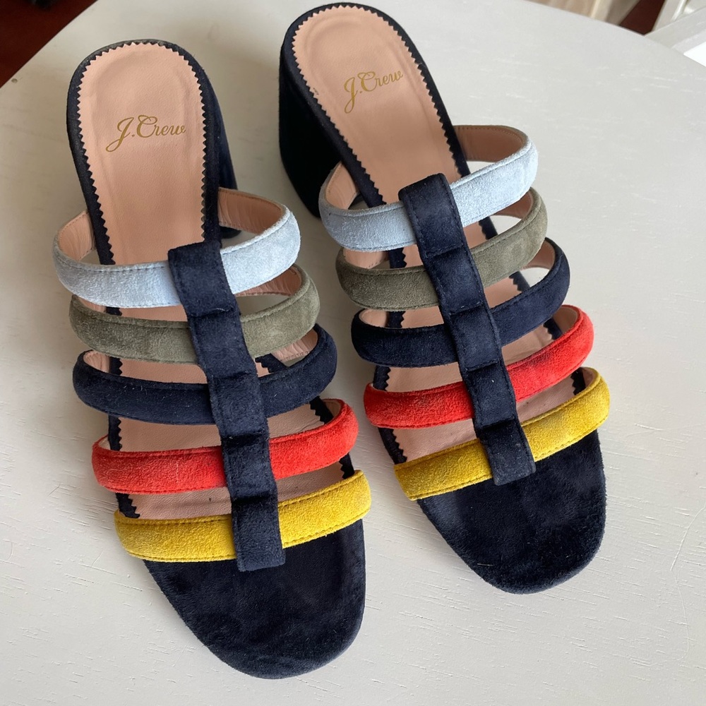 Jcrew suede heels